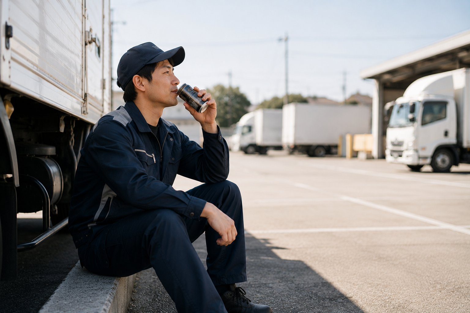 無理のないペースで休憩を取るドライバー